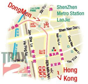 dongmen soko Shenzhen ramani