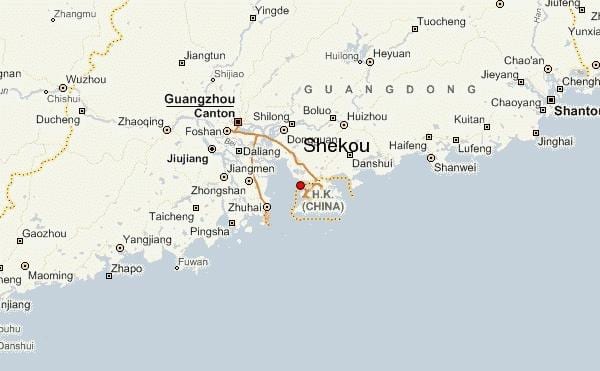 shekou China ramani