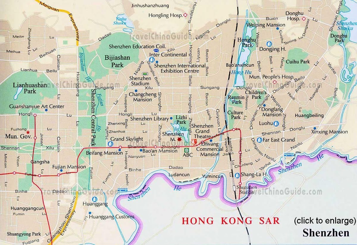 Shenzhen guangdong China ramani